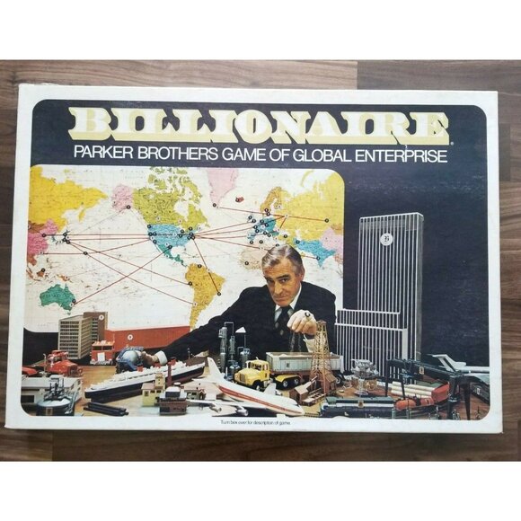Vintage Billionaire Board Game 1973 No. 43 Parker Brothers COMPLETE Finance Game